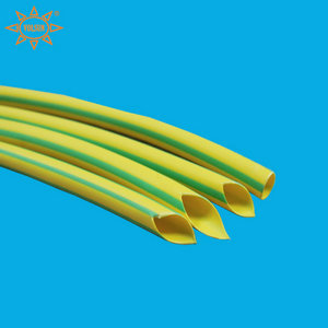 Yellow/Green Stripped Heat Shrink Tubing