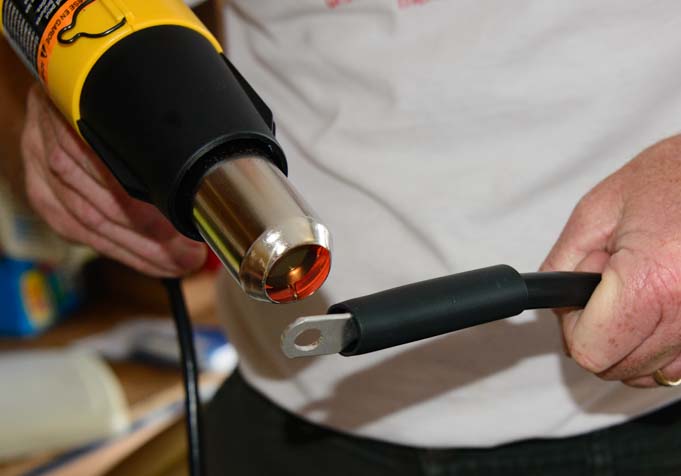 Heat Shrink Tubing for Ring Terminals on the Wet Cell Batteries